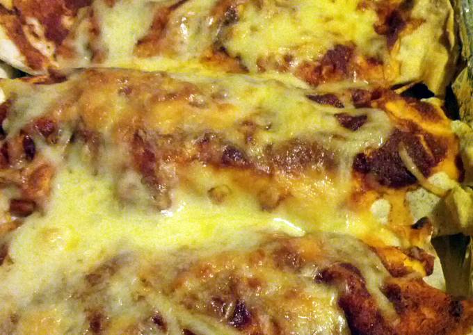 Spicy Minced Beef Enchiladas