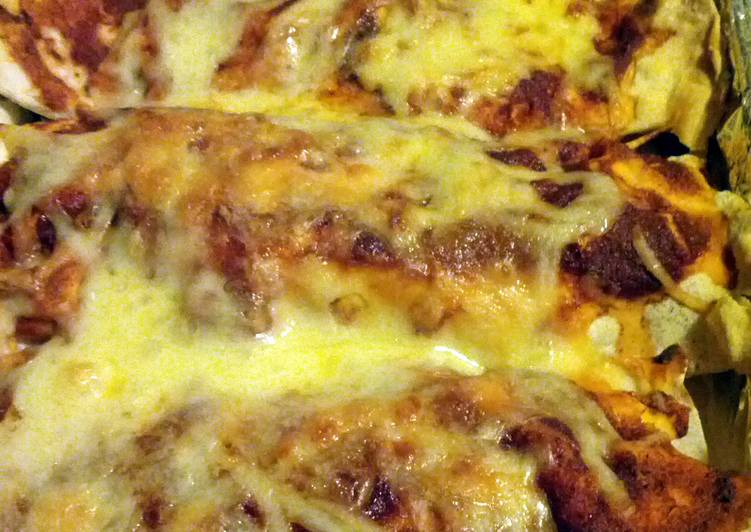 Homemade Spicy Minced Beef Enchiladas