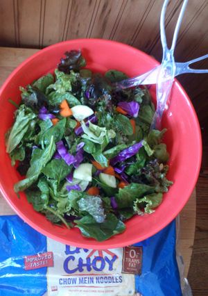 A picture of Fresh wholesome Asian salad.