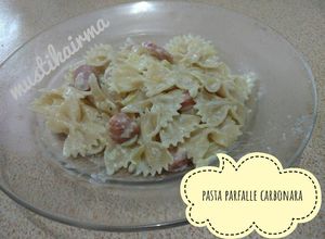 Foto resep Pasta Farfalle Carbonara