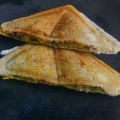 A picture of Vegetable grill Toast sandwich.