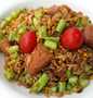 Easy Steps to Make Fried Brown Rice With Sausage And Green Bean the Delicious Tasty