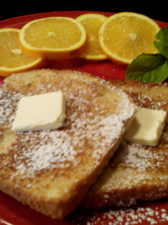 A picture of Sunshine's Orange French Toast.