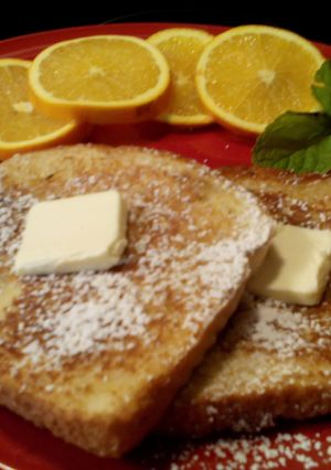 A picture of Sunshine's Orange French Toast.