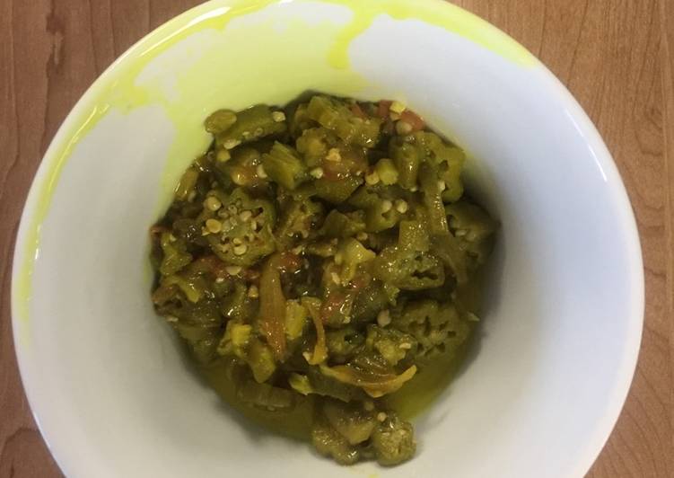 Simple Way to Prepare Award-winning Okra (Vegetarian Dish)