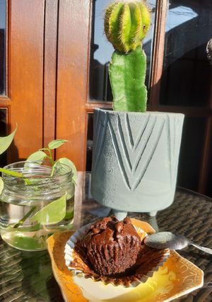 Foto resep Chocolate Custard Muffin