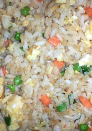 A picture of Egg fried rice.