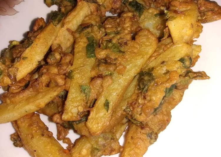 Recipe of Fall Pakora fries 🍟
