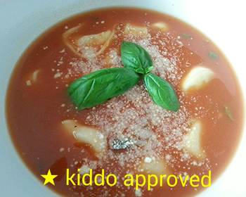 Unique Recipe Easy 5 Cheese  Herb Tortellini Tomato Soup kiddo approved Delicious Steady