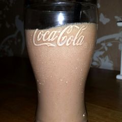 A picture of Super loaded Snickers milkshake!.