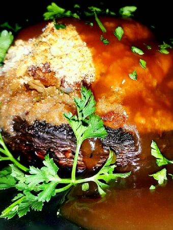 Recipe Mike&#39;s EZ Sausage Stuffed Portobello Mushrooms the Can Spoil the Tongue Can spoil the tongue