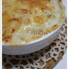 A picture of Chinese Cabbage and Nagaimo Gratin.