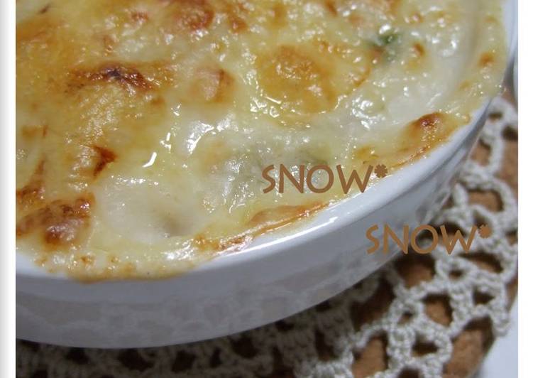 Easiest Way to Prepare Any-night-of-the-week Chinese Cabbage and Nagaimo Gratin