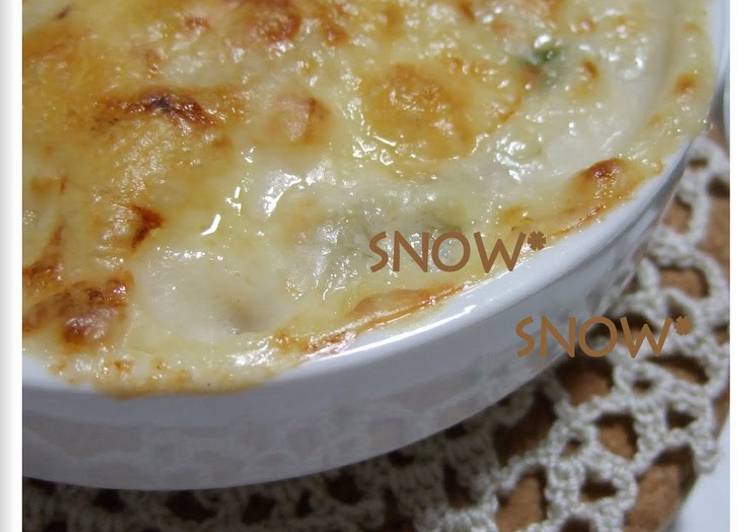 Chinese Cabbage and Nagaimo Gratin