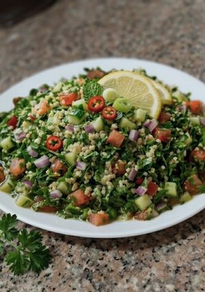 Una foto de Tabulé Fresco (Albahaca y Cilantro)