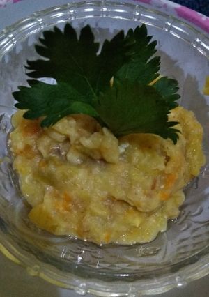 Foto resep Cream soup potato with triple prohe baby 10m+ MPASI