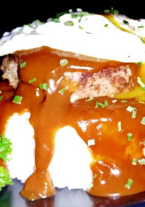 A picture of Mike's Crazy EZ Loco Moco.