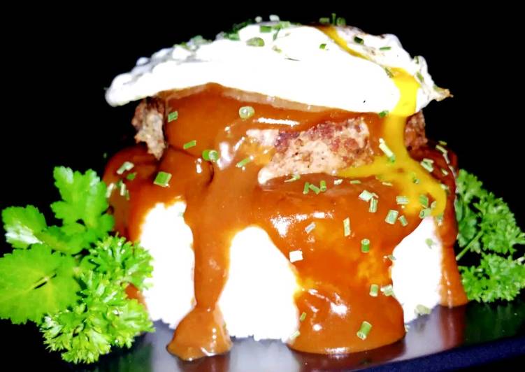 Recipe of Quick Mike&#39;s Crazy EZ Loco Moco