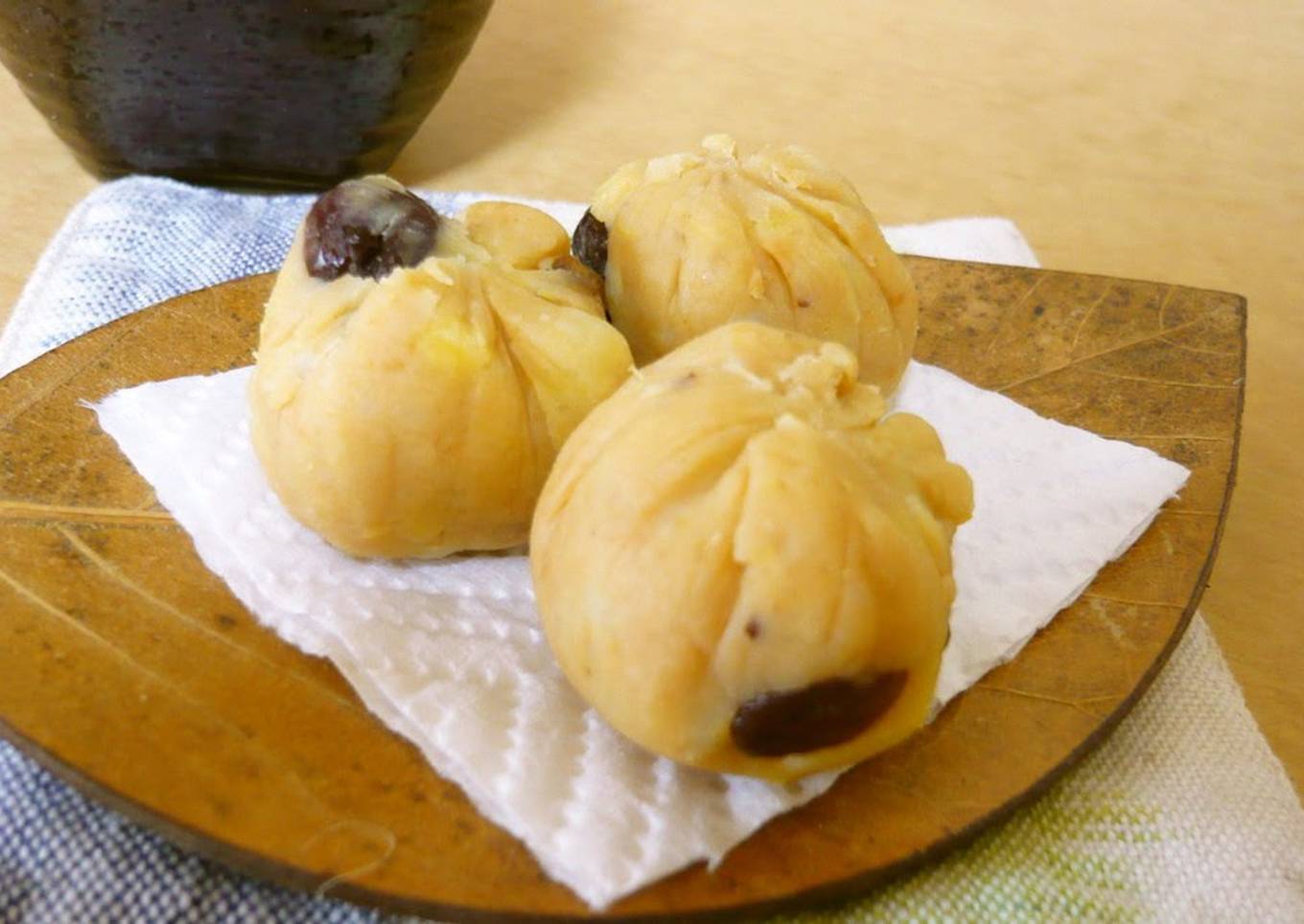 Enjoy sweet potato baked wagashi style