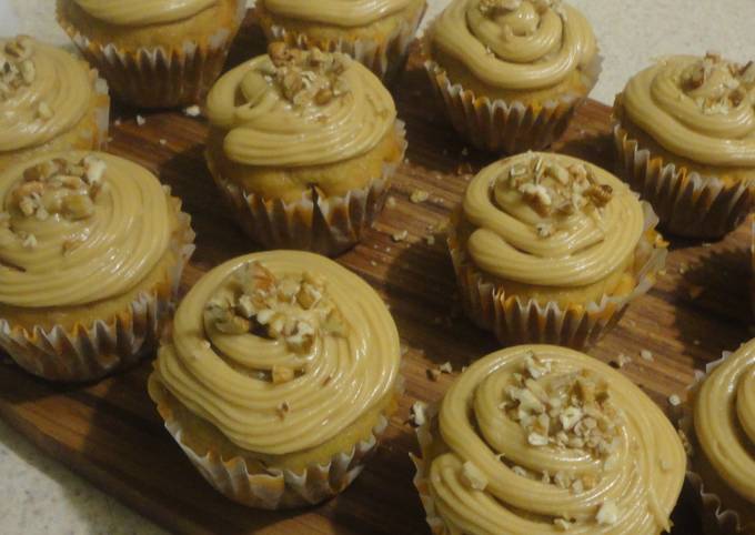 Recipe of Any-night-of-the-week Banoffee cupcakes.