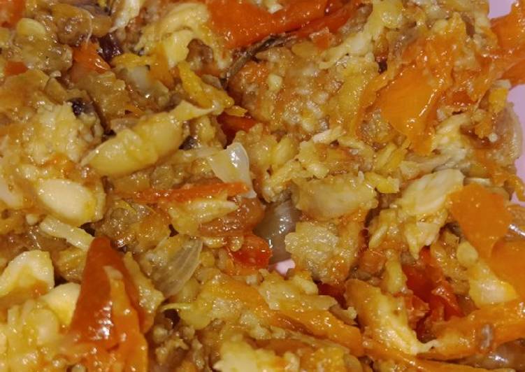 Proses memasak Sambel tempe ndeso Anti Gagal