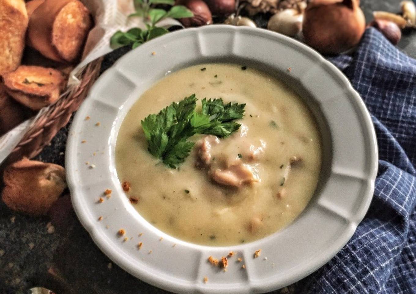 Creamy chicken soup