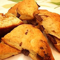 A picture of Chocolate Banana Scones Made Completely in a Plastic Bag!.