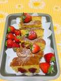 Queque de Fresas con Queso Crema!
