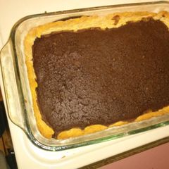 Mimi's made over fudge pie bars A picture of Mimi's made over fudge pie bars.