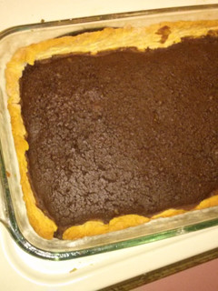 A picture of Mimi's made over fudge pie bars.
