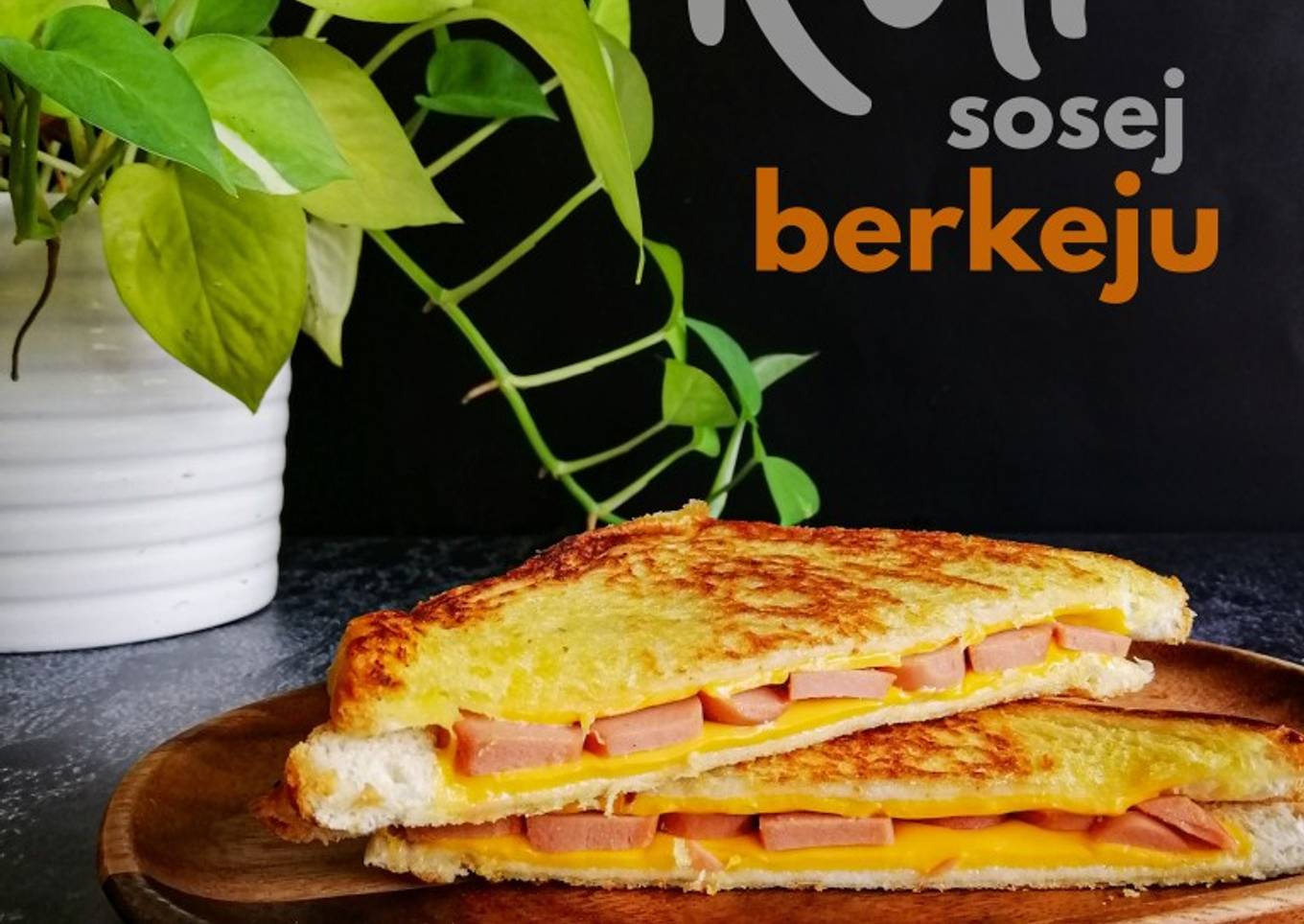 Roti dengan keju dan sosej