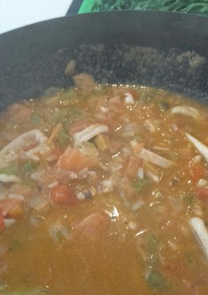 Una foto de Arroz con calamares