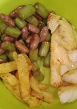 Foto resep Mpasi 16m grill dori buncis kacang tumis saos tiram