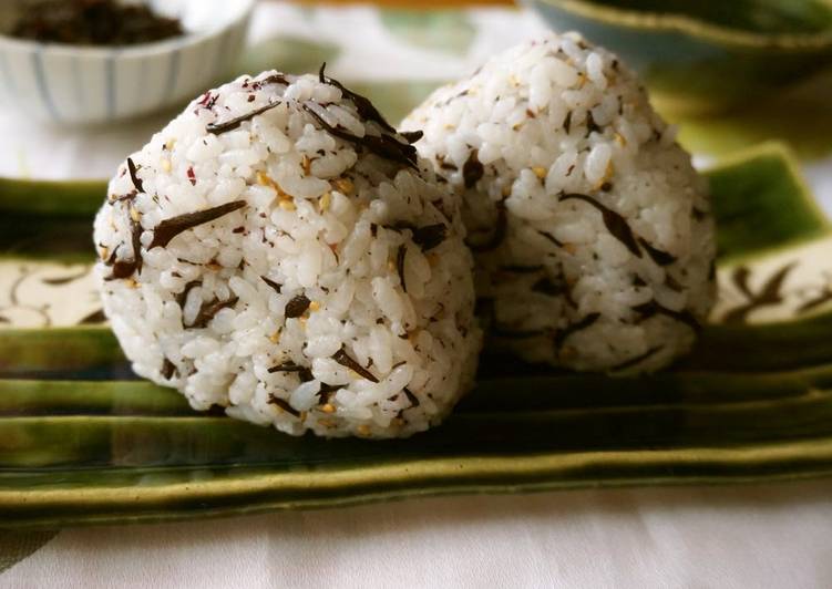 For Bentos Shiso Hijiki Seaweed Onigiri Rice Balls