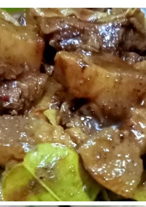 Foto resep Cingur dan daging sapi bumbu Osik