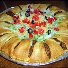A picture of Crescent Roll Taco Bake.