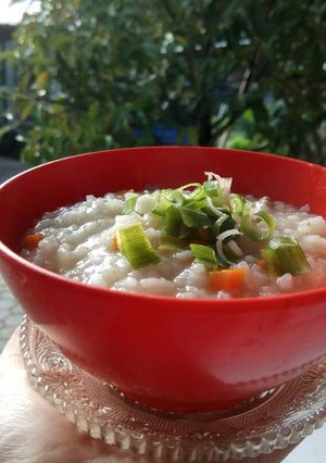Foto resep Bubur sayuran sehat (bubur abalone)