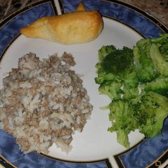 A picture of Grandma's stuffed cabbage filling 