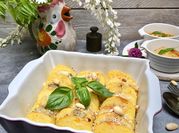 Una foto di gnocchi di semolino