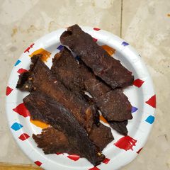 A picture of Beef jerky teriyaki.