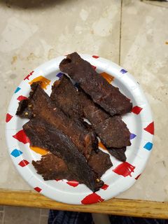 A picture of Beef jerky teriyaki.