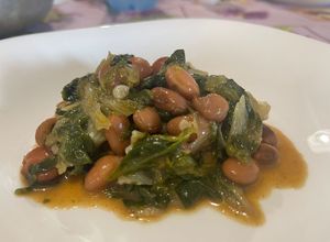 Foto di Fagioli Borlotti con Scarola