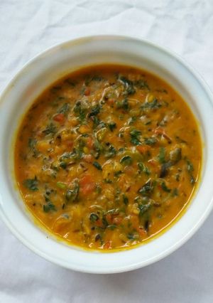 A picture of Methi Dal (fenugreek leaves Dal).