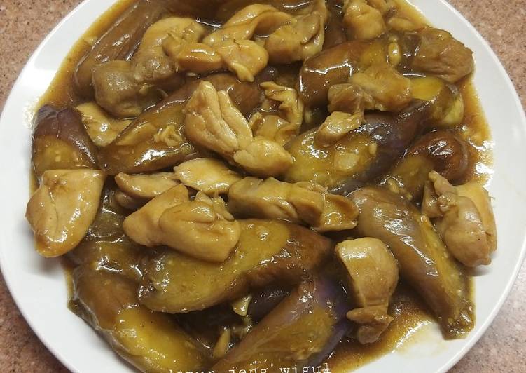 Cara meracik Ayam fillet terong saus tiram Anti Gagal