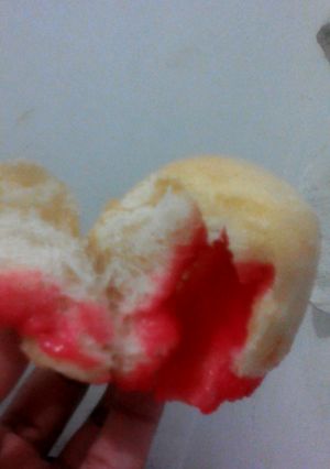 Foto resep Roti manis tang zhou isi selai stroberi