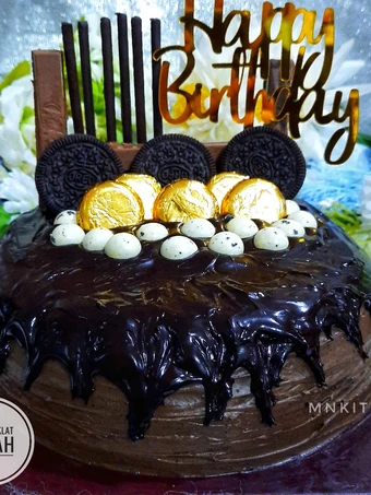 Cara Sederhana Menyiapkan Resep  Cake Coklat Ultah yang Lezat Sekali, Enak