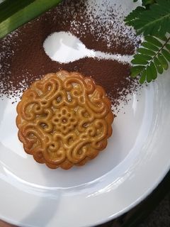 Hình của món Bánh trung thu nướng.