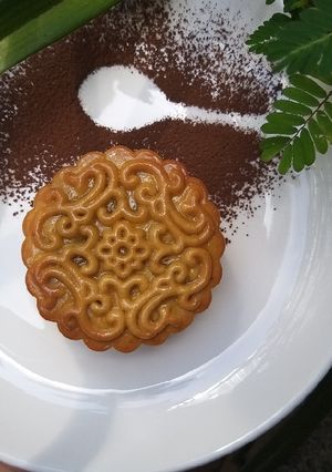 Hình của món Bánh trung thu nướng.