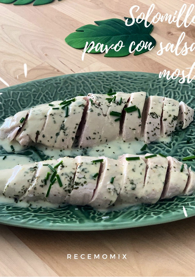Una foto de Solomillo de pavo con salsa de mostaza con Thermomix