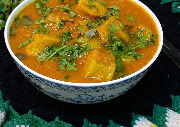 Recipe of Any-night-of-the-week Oats Gatte Ki Sabzi /Curry